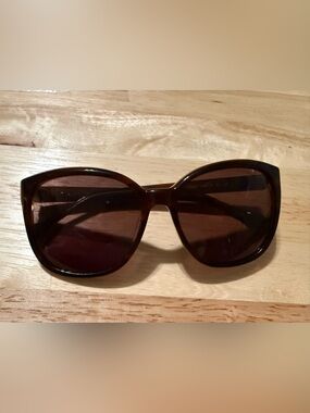 Aura Oversized Sunglasses in Dark Brown